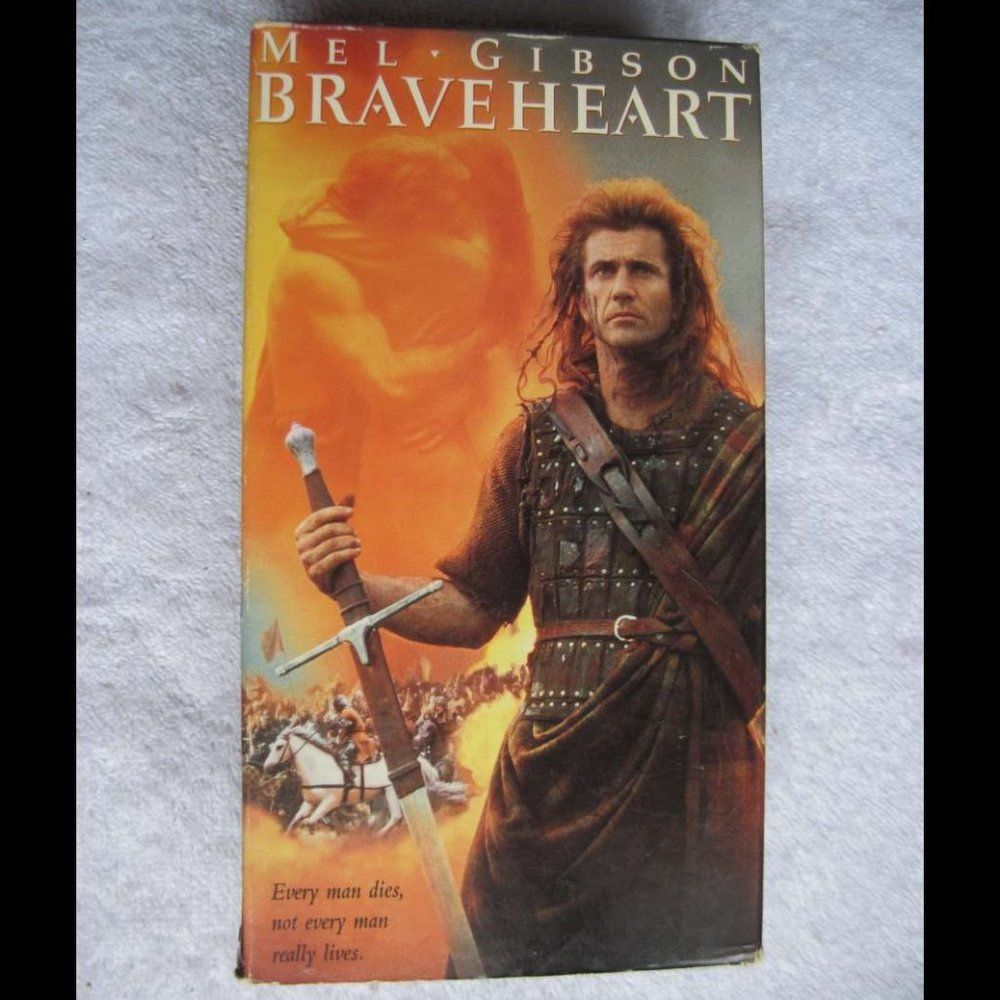 Braveheart Mel Gibson Scots 1995 Paramount 2 VHS Cassette Tape Set Bundle for $2